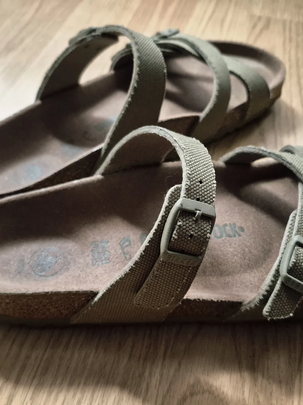 Birkenstock Khaki Franca Sandals - Picture 3 of 6